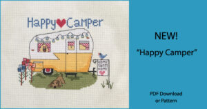 Happy Camper Cross Stitch Pattern