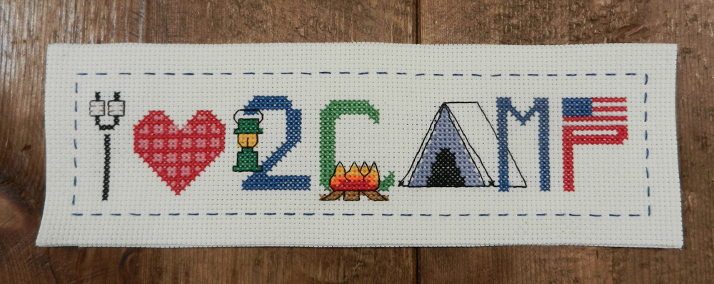 How to make a cross stitch bookmark