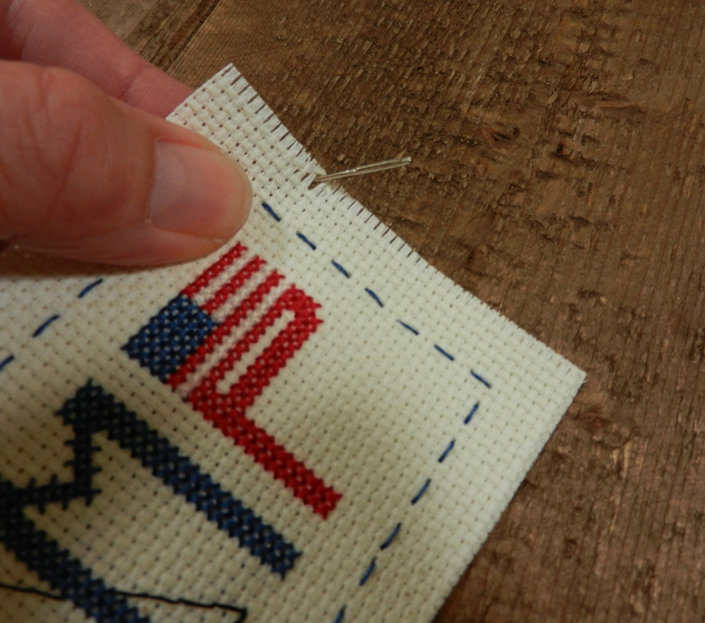 How to make a cross stitch bookmark