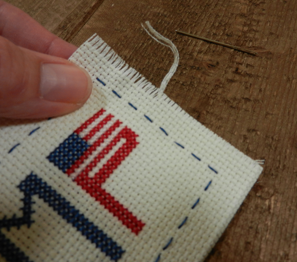 How to make a cross stitch bookmark