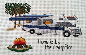 class c camping cross stitch pattern