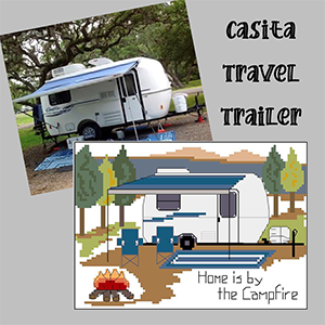 casita trailer cross stitch pattern