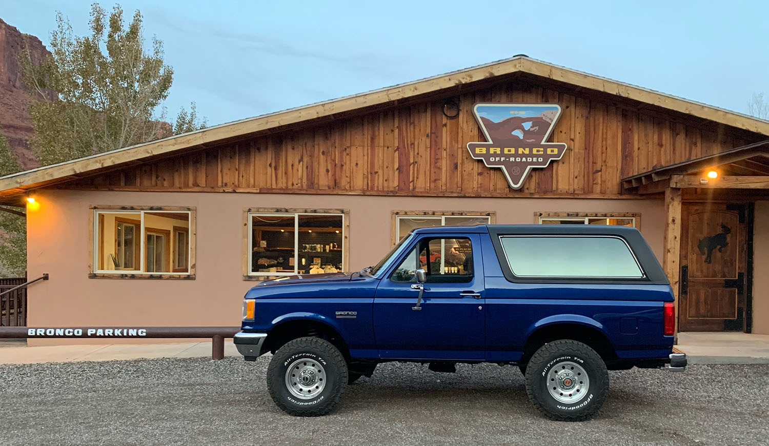 Ford Bronco Camping Cross Stitch Design