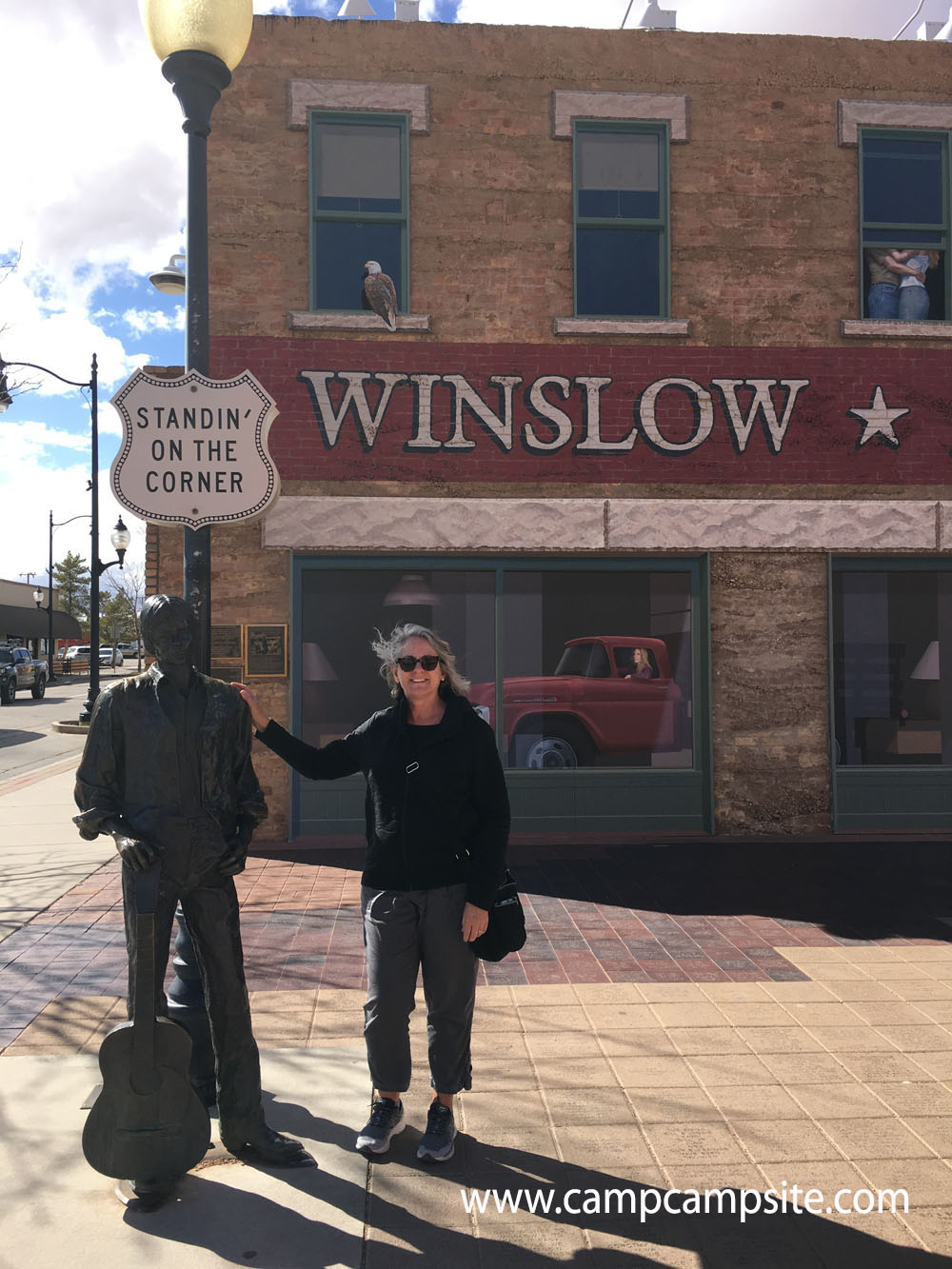 Standing on the corner in Winslow Arizona