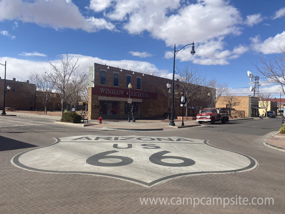 The famous corner in Winslow Arizona - Route 66