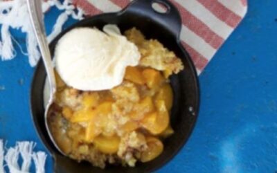 Camping Dessert – Lazy Peach Cobbler