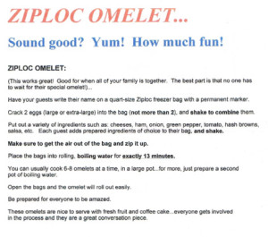 Ziploc Omelets