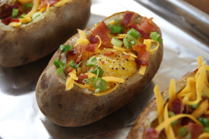 eggs in potatoes