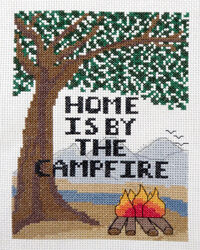 New Design – Home is by the Campfire saying