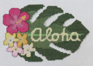 Aloha cross stitch pattern