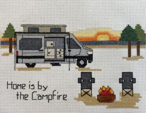 Camper Van Cross Stitch Pattern